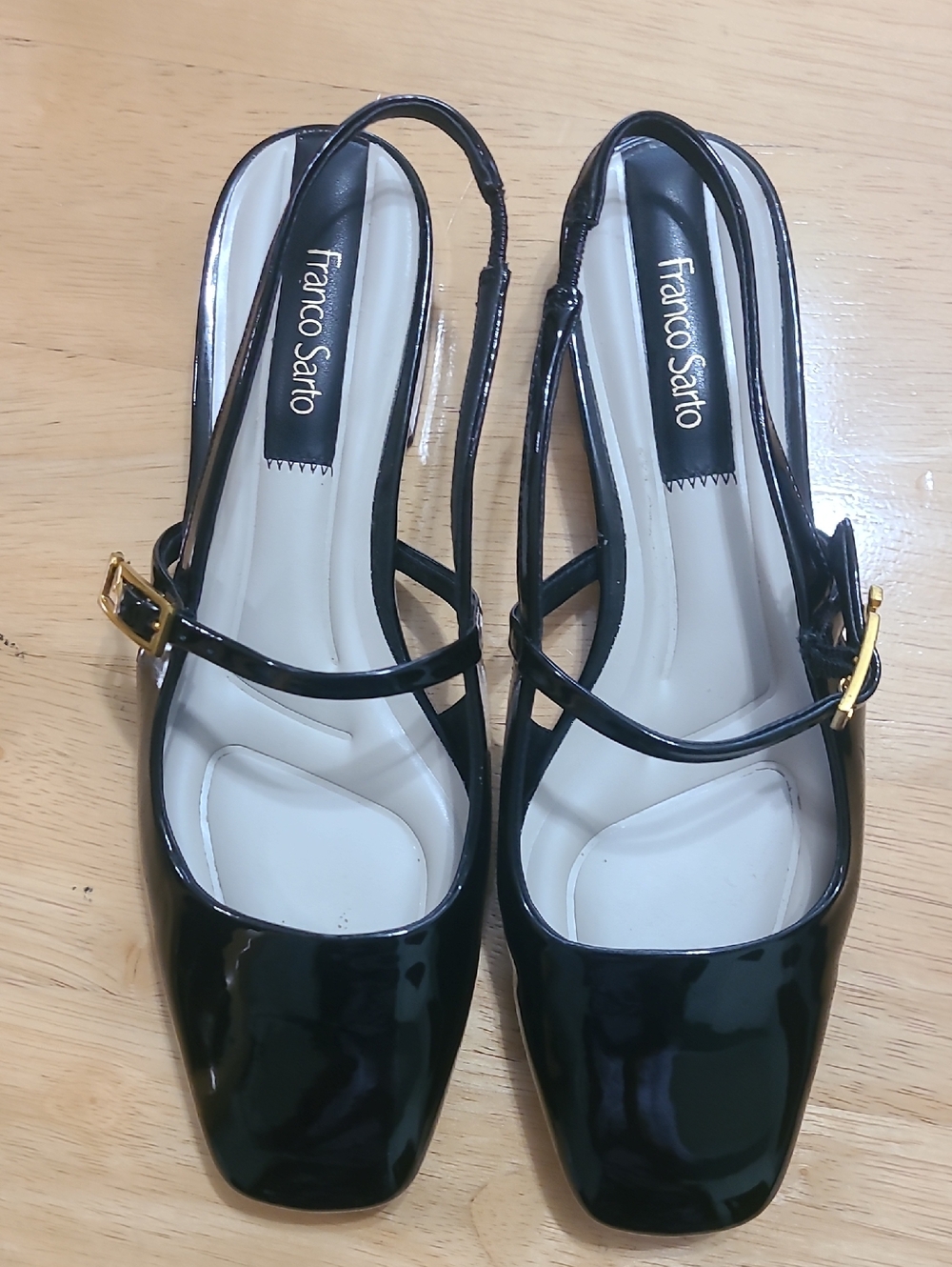 Franco Sarto Destin Mary Jane Women's Comfy Stylish Trendy Black Shoes Sz 7